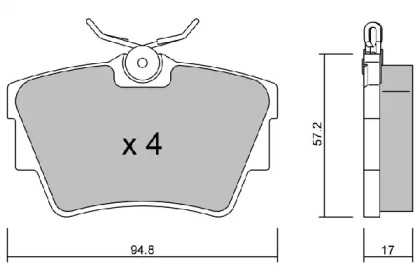 Дисковой тормозной механизм AISIN для NISSAN PRIMASTAR Фургон (X83) 1.9 dCi 100